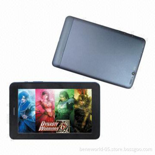 Metal Housing, 7-inch Tablet PC, WIT MTK8382, Quad Core, Dual 3G SIM Card